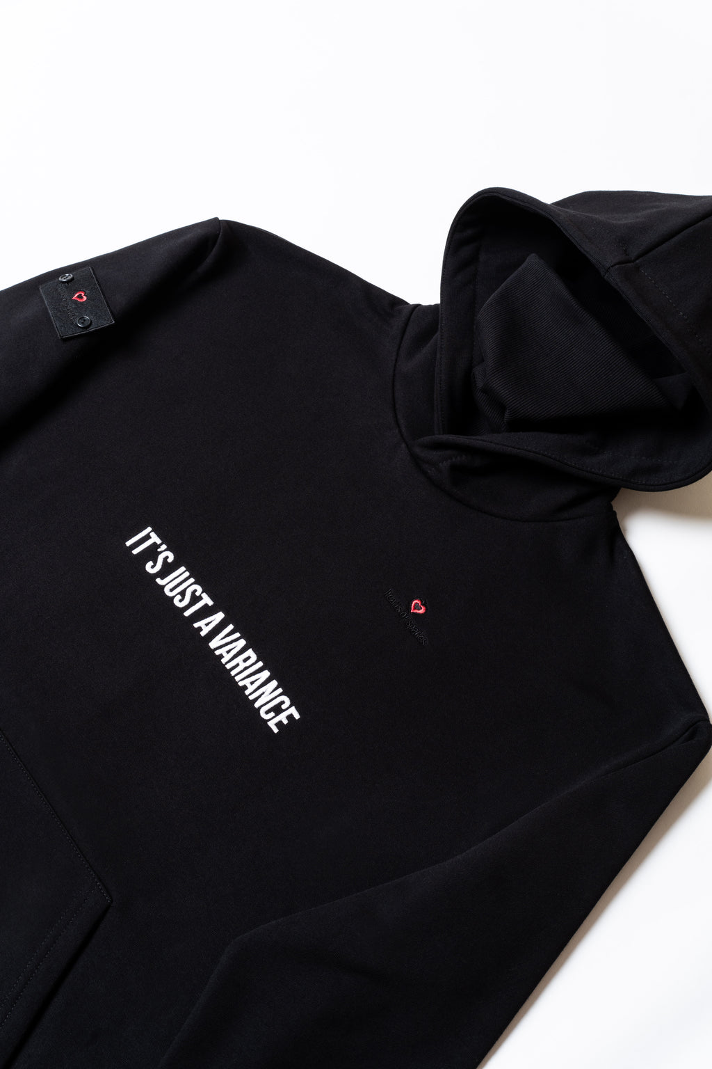 HOS Hoodie with Neck Guard black poker hoodie