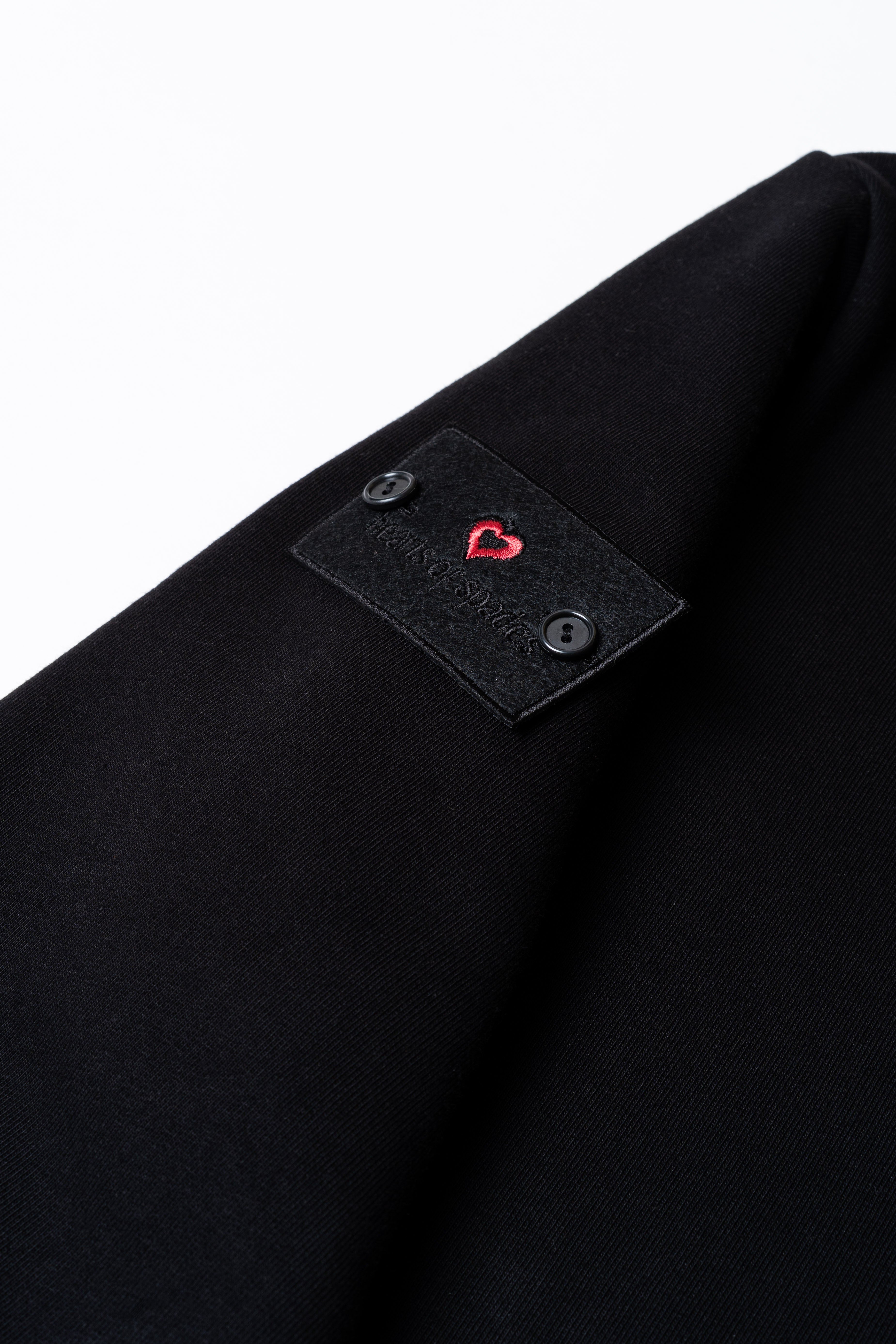 HOS Hoodie with Neck Guard black poker hoodie