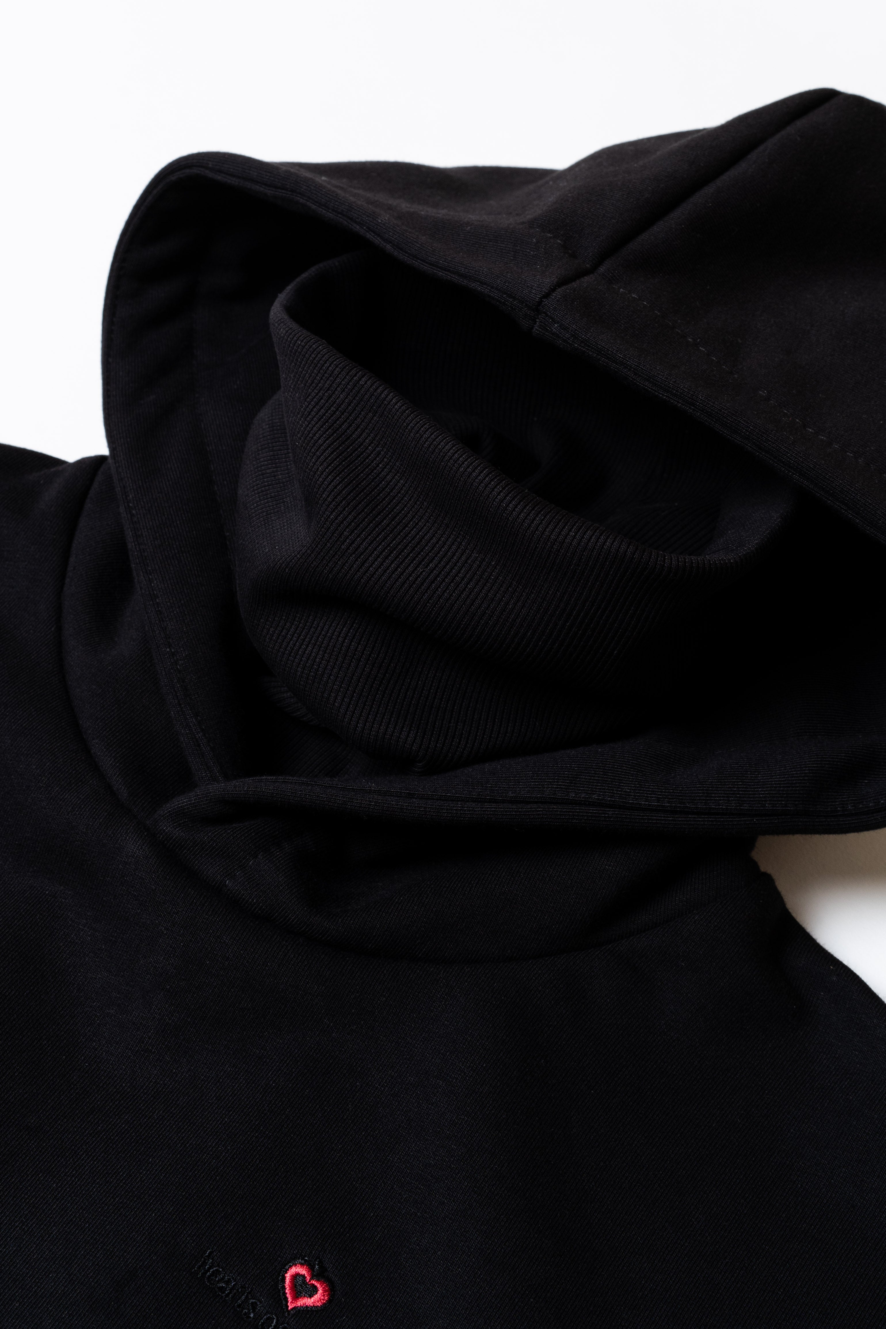 HOS Hoodie with Neck Guard black poker hoodie