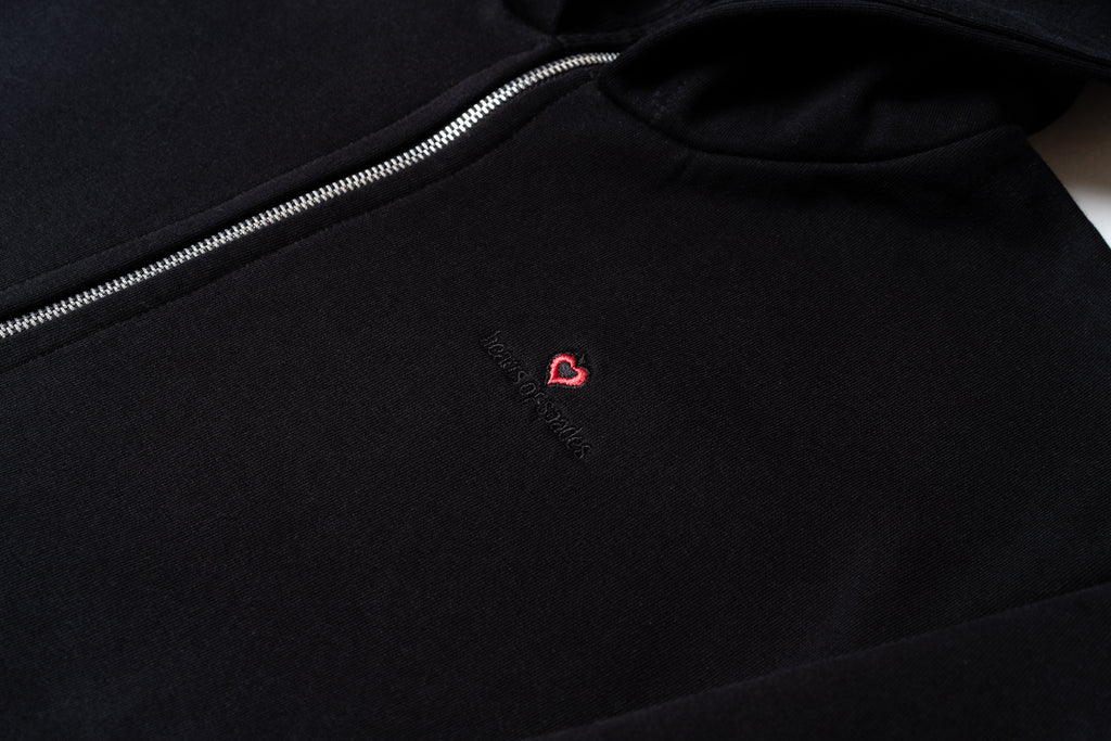 HOS Full-Zip Hoodie poker hoodie with neck guard zip design