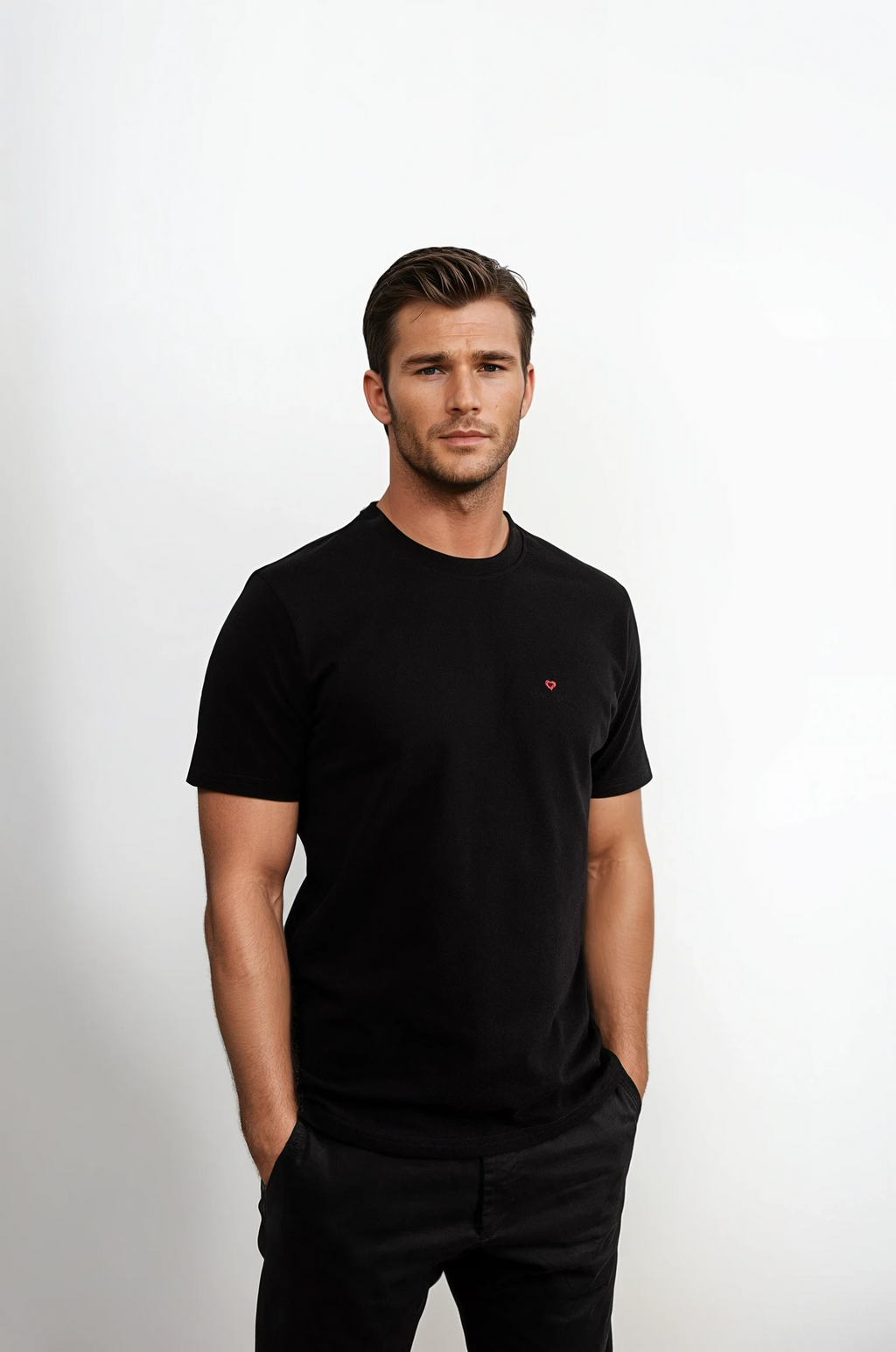 HOS T-Shirt premium poker apparel white cotton tee shirt